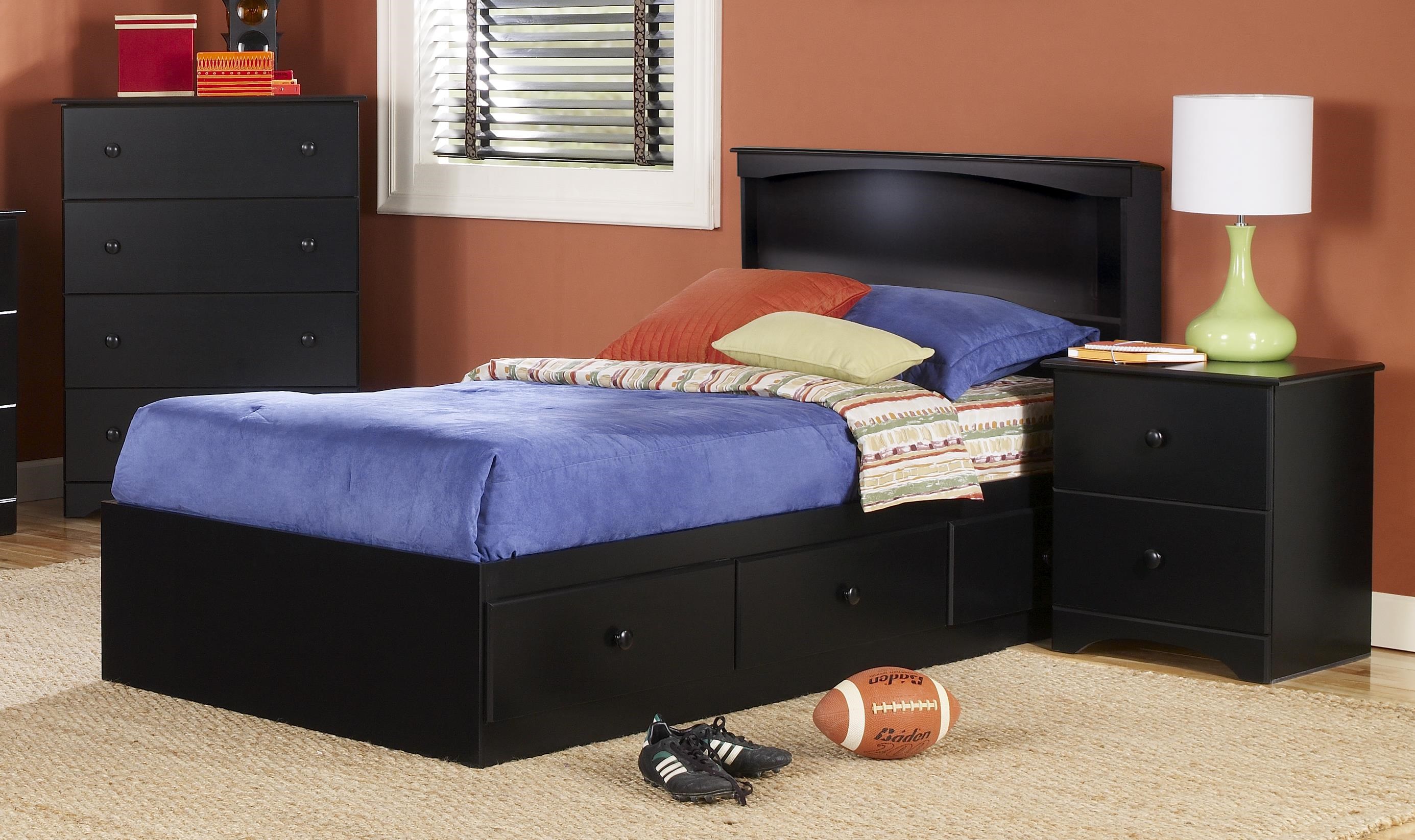 Perdue 5000 Series 5032B+776 Full Bookcase Bed with Storage Base Sam